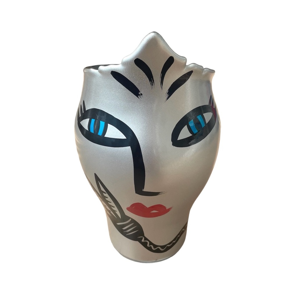Kosta Boda Open minds Ulrica Hydman Vallien REAL -  SILVER COLOR LIMITED ED Vase